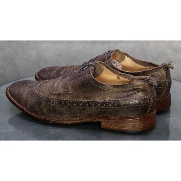 ECCO VT6 Men\'s Wingtip Oxfords Dress Shoes Size EU 43 US 9-9.5 Made In Italy